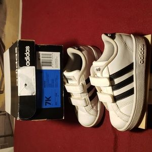 Black and white Adidas